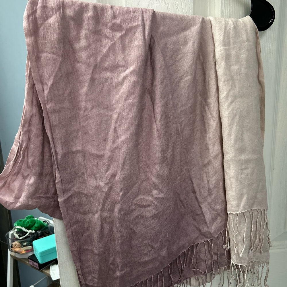Banana Republic Pink Ombré Scarf